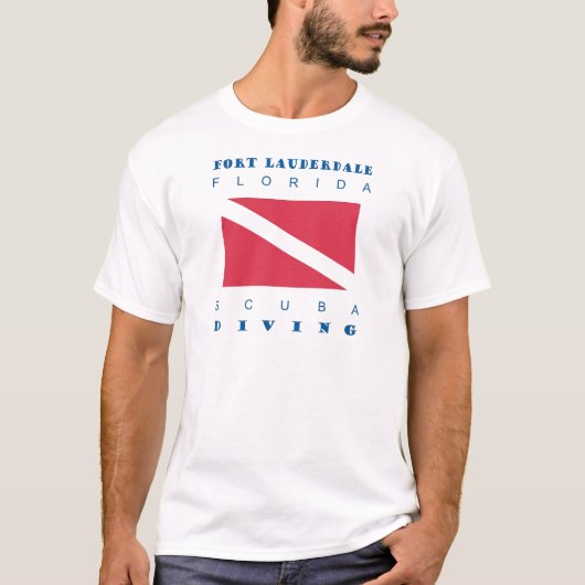 Fort Lauderdale-Florida-Sporttauchen T-Shirt (Vorderseite)
