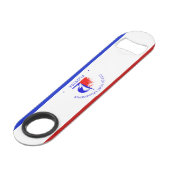 Fort Lauderdale (Florida) Stadtflagge Speed Flaschenöffner (Vorderseite Schrägansicht)