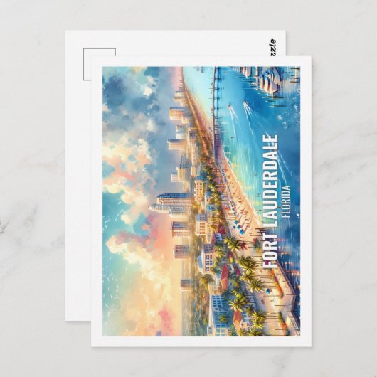 Fort Lauderdale Florida US Fantastischer Place Was Postkarte (Vorne/Hinten)