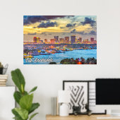 Fort Lauderdale, Florida, USA Poster (Heimbüro)