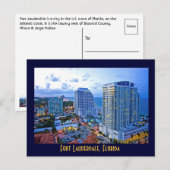 Fort Lauderdale, Florida, USA Postkarte (Vorne/Hinten)