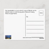 Fort Lauderdale, Florida, USA Postkarte (Rückseite)