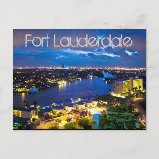 Fort Lauderdale, Florida, USA Postkarte (Vorderseite)