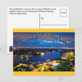 Fort Lauderdale, Florida, USA Postkarte (Vorne/Hinten)
