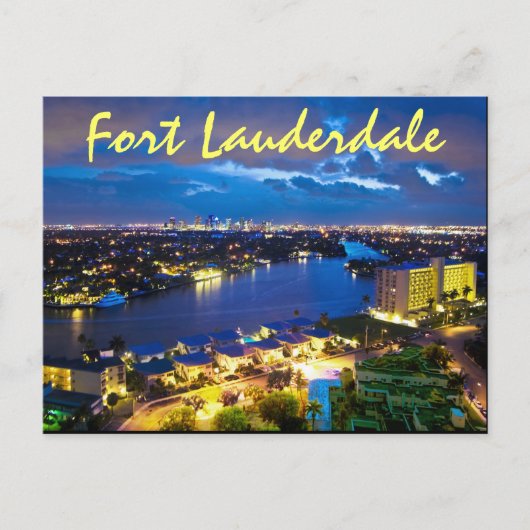 Fort Lauderdale, Florida, USA Postkarte (Vorderseite)