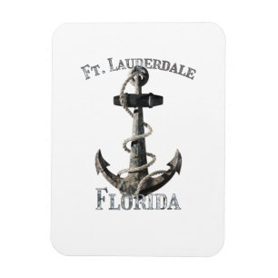 Fort Lauderdale Florida Vacation Nautical Anchor S Magnet