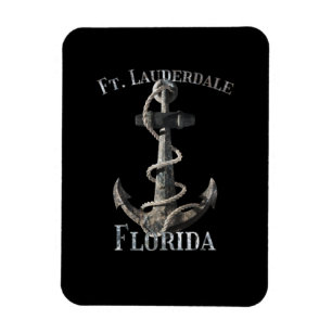 Fort Lauderdale Florida Vacation Nautical Anchor S Magnet