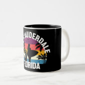 Fort Lauderdale, Florida Zweifarbige Tasse (VorderseiteRechts)