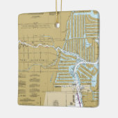 Fort Lauderdale Nautical Chart Keramikornament (Links)