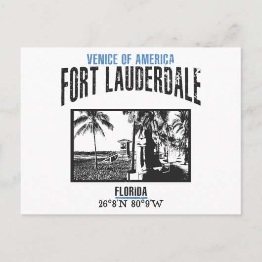 Fort Lauderdale Postkarte (Vorderseite)