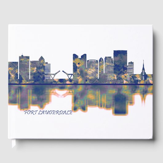 Fort Lauderdale Skyline Gästebuch (Vorderseite)