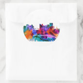 Fort Lauderdale Skyline Runder Aufkleber (Tasche)