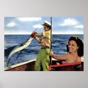 Fort Lauderdale-Tiefsee-Fischen Poster