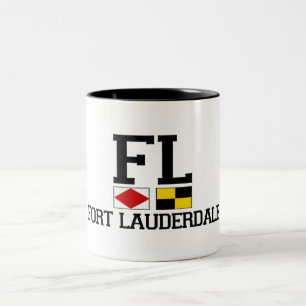Fort Lauderdale. Zweifarbige Tasse