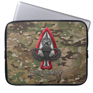 Fort Liberty Camouflage 15" Laptop-Sieb Laptopschutzhülle