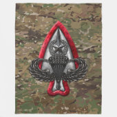 Fort Liberty Camouflage Fleecedecke (Vorderseite)
