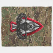 Fort Liberty Camouflage Fleecedecke (Vorderseite (Horizontal))