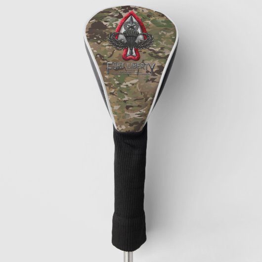 Fort Liberty Camouflage Golf Headcover (Vorderseite)