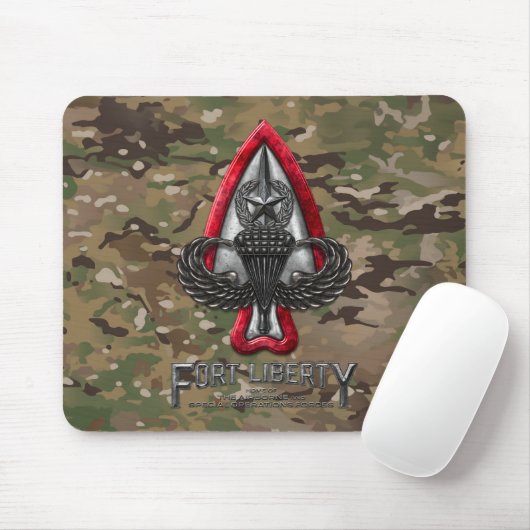Fort Liberty Camouflage Mousepad (Mit Mouse)
