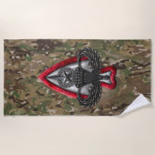 Fort Liberty Camouflage Strandtuch (ohne Text) (Vorderseite)