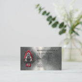 Fort Liberty Customizable Metallic Business Card Visitenkarte (Stehend Vorderseite)