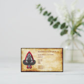 Fort Liberty individuell anpassbare Old Paper Busi Visitenkarte (Stehend Vorderseite)