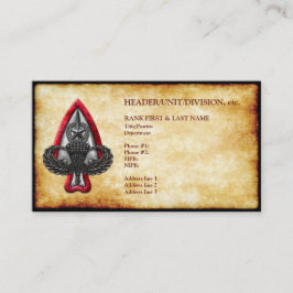 Fort Liberty individuell anpassbare Old Paper Busi Visitenkarte