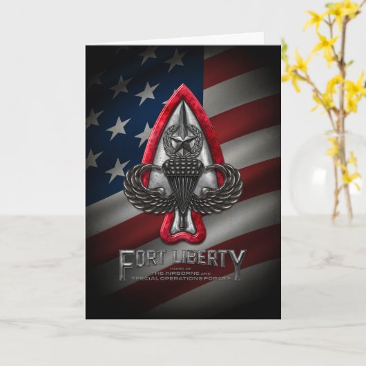 Fort Liberty Karte (Gelbe Blume)