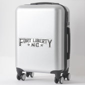 Fort Liberty NC 14" Wide Custom-Cut Vinyl Sticker (Koffer)