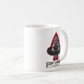 Fort Liberty White Coffee Tasse (VorderseiteRechts)