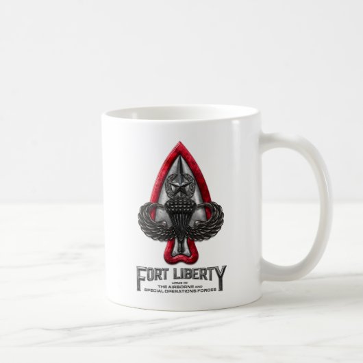 Fort Liberty White Coffee Tasse (Rechts)