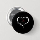 Fort Loramie Redskins Logo Halbherz Slogan Hs Button (Vorne & Hinten)