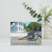 Fort Mackinac Canon auf der Insel Mackinac Postkarte (Stehend Vorderseite)