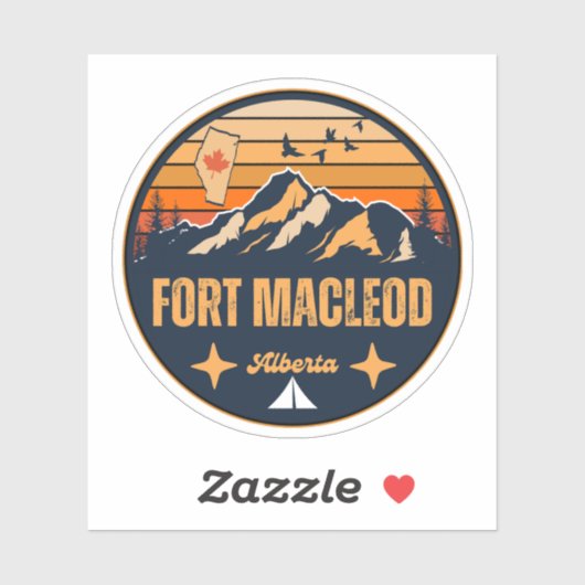 Fort Macleod, Alberta Aufkleber (Blatt)