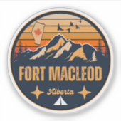 Fort Macleod, Alberta Aufkleber (Vorderseite)