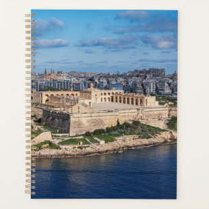 Fort Manoel und Sliema aus Valletta, Malta Planer