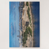 Fort Manoel und Sliema aus Valletta, Malta Puzzle (Vertikal)