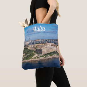 Fort Manoel und Sliema aus Valletta, Malta Tasche