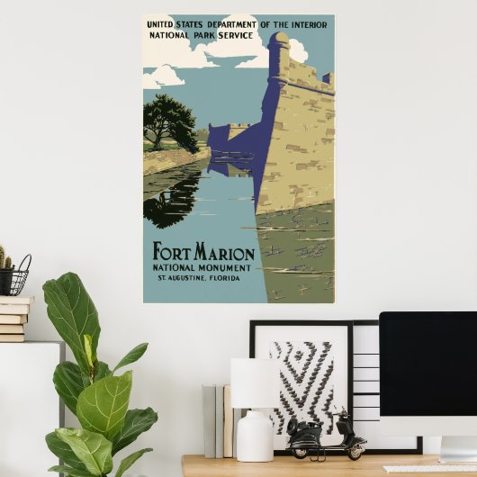 Fort Marion Florida Poster (Heimbüro)