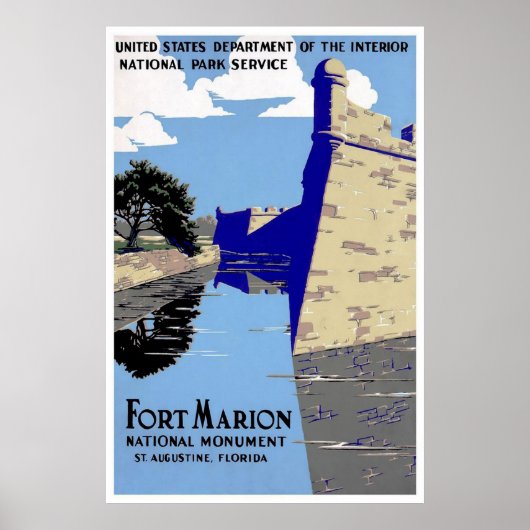Fort Marion National Monument St Augustine Florida Poster (Vorne)
