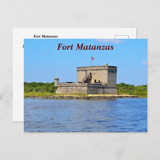 Fort Matanzas Feiertagspostkarte (Vorne/Hinten)