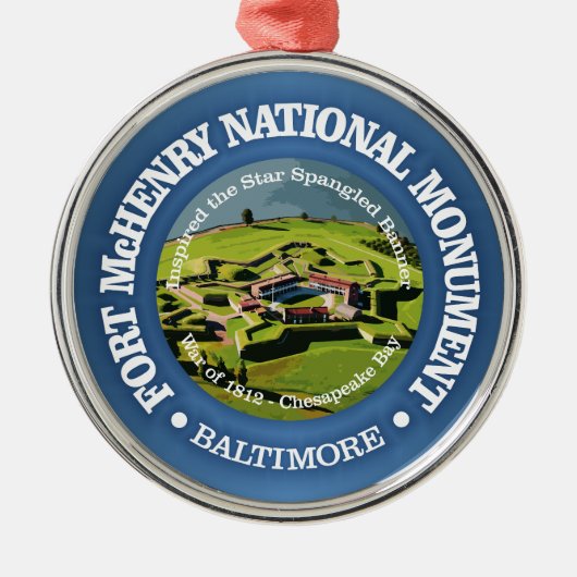 Fort McHenry (NM) Ornament Aus Metall (Vorne)