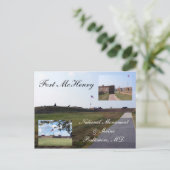 Fort McHenry Postkarte (Stehend Vorderseite)