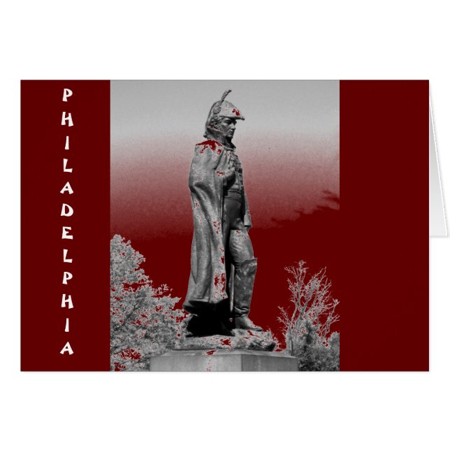 Fort McHenry Statue B+W (Vorderseite (Horizontal))