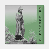 Fort McHenry Statue B+W Magnet (Vorne)