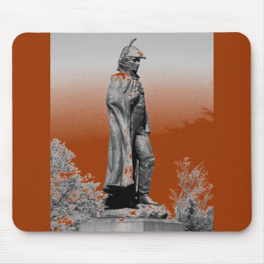 Fort McHenry Statue B+W Mousepad (Vorne)