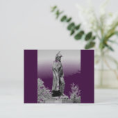 Fort McHenry Statue B+W Postkarte (Stehend Vorderseite)