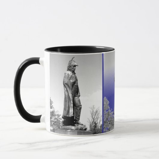 Fort McHenry Statue B+W Tasse (Links)
