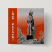 Fort McHenry Statue S/W Button (Vorderseite)