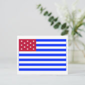 Fort Mercer Flag Postkarte (Stehend Vorderseite)